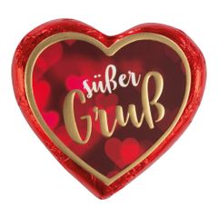 Pralinenherz rot mit Sprüchen von Günthart