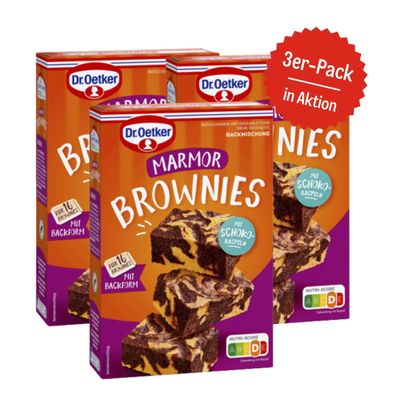 Dr. Oetker Marmor Brownies 3er-Set