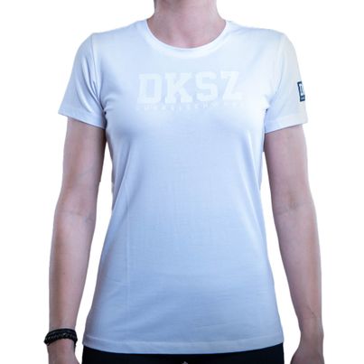 Dunkelschwarz T-Shirt W-1 DKSZ PLA white