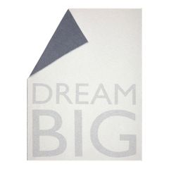 Leichte Kuscheldecke Flanelldecke Dream Big Farbe Rohweiß 200x140cm von David Fussenegger