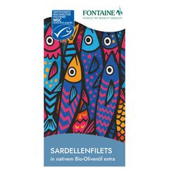 Bio Sardellenfilets in Olivenöl 120g - 10er Vorteilspack von Fontaine