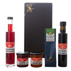 Wurzers Geschenkpackung Potpourri - ideal zu jedem Anlass - Geschenkidee für Erdbeeren und Kürbiskern Liebhaber