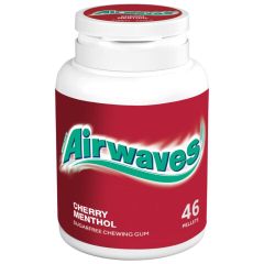 Airwaves Kaugummi Cherry Menthol Bottle 46er von Airwaves