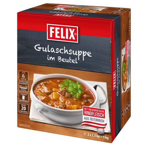 FELIX Gulaschsuppe im Beutel 2x2500g