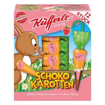 Küfferle Schokokarotten Erdbeere 12er 162g