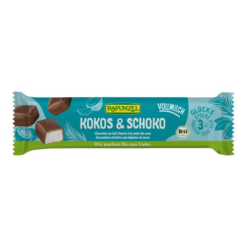 Bio Kokos-Happen Vollmilch 50g - 20er Vorteilspack von Rapunzel Naturkost