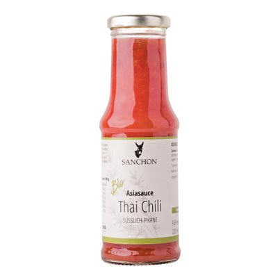 Bio Thai Chili Sauce 210ml - 6er Vorteilspack von Sanchon