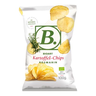 Bio Kesselchips Rosmarin 100g - 12er Vorteilspack von Bioart