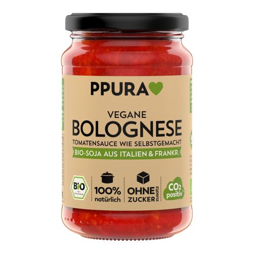 Organic Sugo vegan Bolognese with soy 340g - value pack of 6 from Ppura