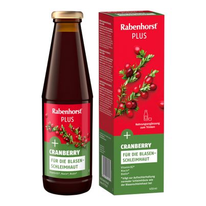 Bio Cranberry Plus 450ml - 6er Vorteilspack von Rabenhorst