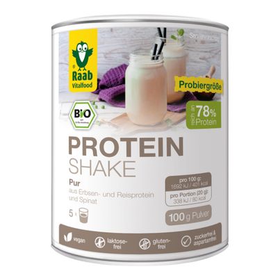 Bio Protein Shake Pur 100g - 6er Vorteilspack von Raab Vitalfood