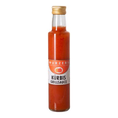 Kürbis Grillsauce 250ml - echter Allrounder - perfekt zu Fleisch - Würstel - Tofu - ideal auch als Burgersauce von Wurzers