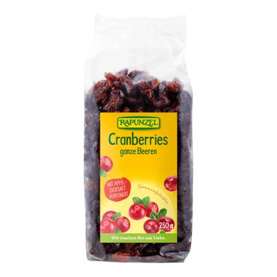 Bio Cranberries ganze Beeren 250g - 8er Vorteilspack von Rapunzel Naturkost