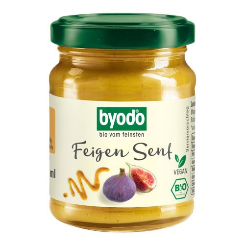 Organic fig mustard 125ml - value pack of 6 from Byodo