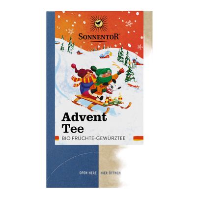 Organic Advent tea fruit mix 18 bags - value pack of 6 from Sonnentor