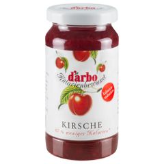 Darbo calorie reduced cherry preserve 220 g.