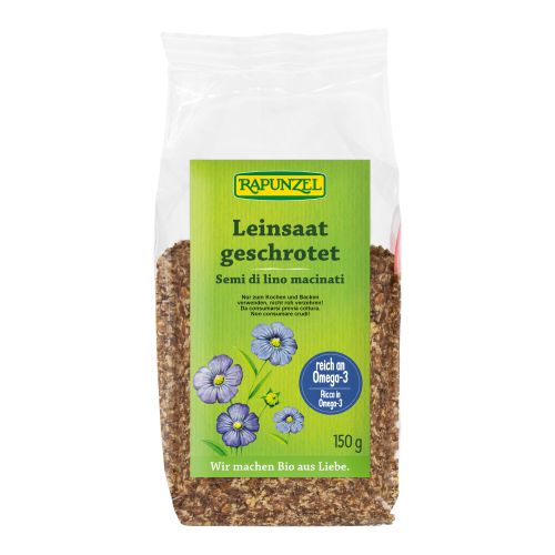 Bio Leinsaat geschrotet 150g - 6er Vorteilspack von Rapunzel Naturkost