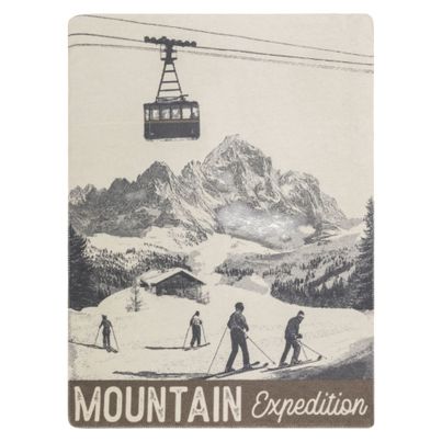 Kuscheldecke Mountain Expedition Farbe Grau 150x200cm von David Fussenegger