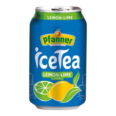 Eistee Lemon-Lime 330ml - 24er Vorteilspack von Pfanner