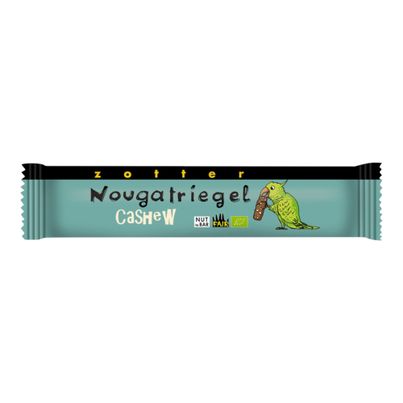 Bio Nougatriegel Cashew 25g - 25er Vorteilspack von Zotter