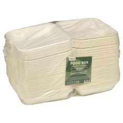 Zuckerrohr Menübox mit Deckel 125Stück von Belesse