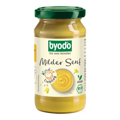 Bio Milder Senf 200ml - 6er Vorteilspack von Byodo