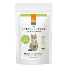 Bio Katzenfutter Huhn Harmonie 85g - 14er Vorteilspack von Defu