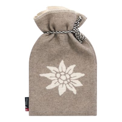 Hot Water Bottle Edelweiß 2 Liter Color Grey 38x21cm by David Fussenegger
