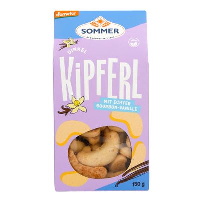 Bio Dinkel Vanille-Kipferl 150g - 6er Vorteilspack von Sommer