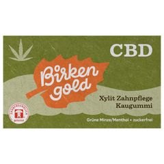 Bio Xylit Zahnpflege Kaugummi CBD 17g - 24er Vorteilspack von Birkengold