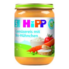 Bio Gemüsereis mit Hühnchen 190g - 6er Vorteilspack von Hipp