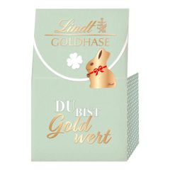 Lindt Du bist Gold wert - Goldhase Tasche 153g - mint