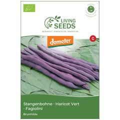 Bio Stangenbohne Brunhilde 13.6g Saatgut von Living Seeds