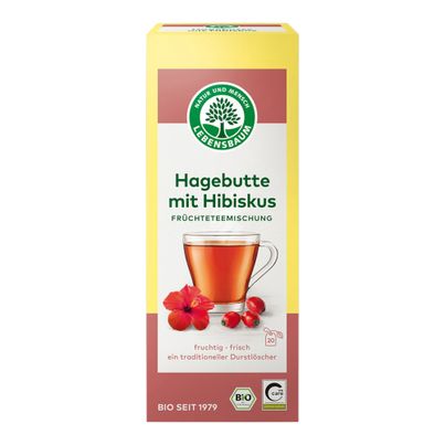 Bio Hagebutte mit Hibiskus a 25g - 12er Vorteilspack von Lebensbaum