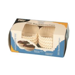 Backförmchen weiß 5x25cm 200Stück von Papstar