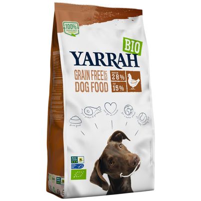 Bio Yarrah Hundetrockenfutter Huhn Fisch 2kg - 4er Vorteilspack - Tierfutter von Yarrah