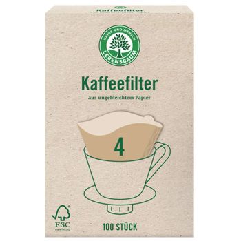 Kaffeefilter Gr. 4 100Stk von Lebensbaum