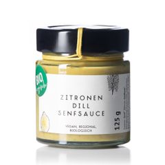 Bio Zitronen Dill Senf Sauce 125g