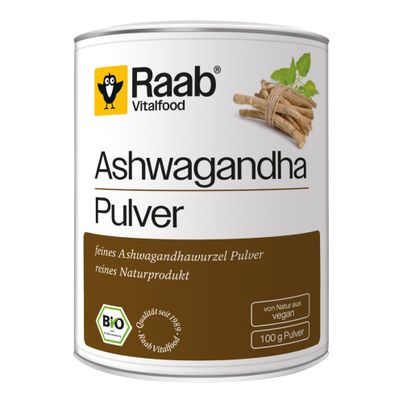 Bio Ashwagandha 100g - 6er Vorteilspack von Raab Vitalfood