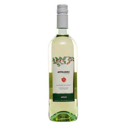 Apfelwein Apfelherz Charmant und Verspielt 750ml - Fruchtwein von Obsthof Schurm - Schurms