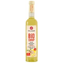 Bio Ingwer Sirup 500ml - direkt gepresster Ingwersaft in der Glasflasche - natürlich trüb - höchste und unverfälschte Qualität von Höllinger Juice