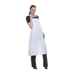 Latzschürze Basic weiß 3er von Karlowsky Pure