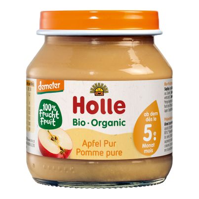 Bio Babygläschen Apfel pur - ab 5 Monaten - 125g - 6er Vorteilspack von Holle