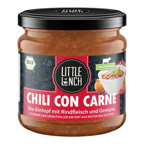 Bio Chili con Carne 350g - 6er Vorteilspack - Fertiggericht von Little Lunch