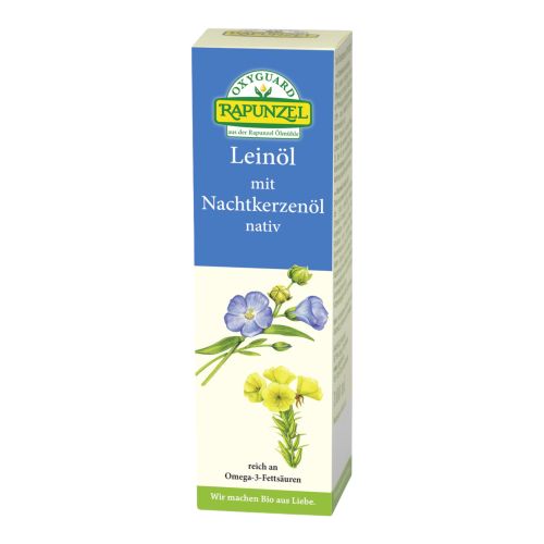 Bio Leinöl mit Nachtkerzenöl 100ml - 4er Vorteilspack von Rapunzel Naturkost