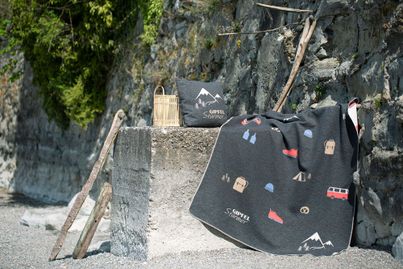 David Fussenegger SILVRETTA Kissenhülle Labyrinth