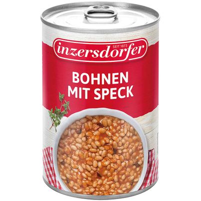 Inzersdorfer Bohnen mit Speck 400g