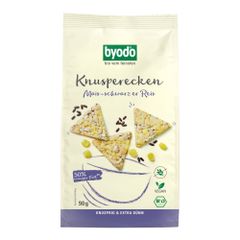 Bio Knusperecken Mais-Schwarz.Reis 90g - 12er Vorteilspack von Byodo