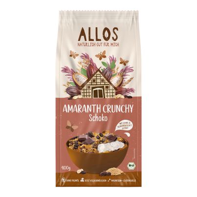 Bio Amaranth Crunchy Schoko 400g - 6er Vorteilspack von Allos