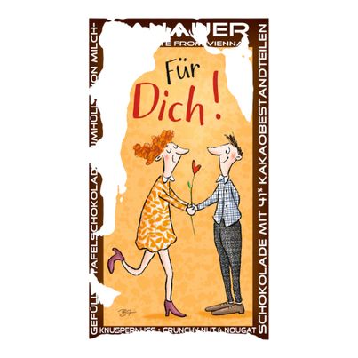Bio Schokolade Für Dich 70g - 10er Vorteilspack von Hanauer